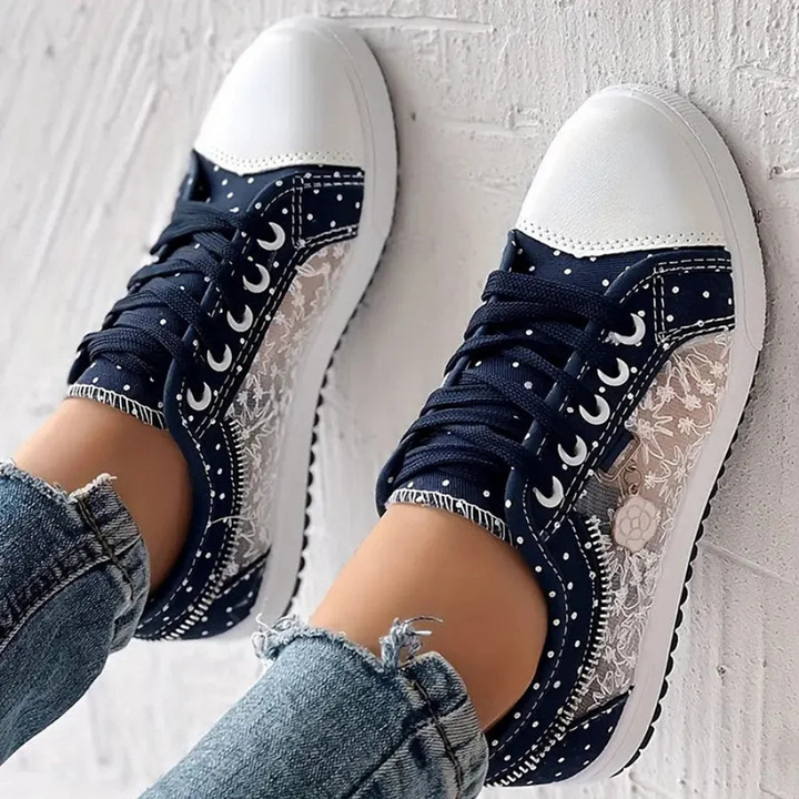 Yvonne - Elegant Floral Sneakers