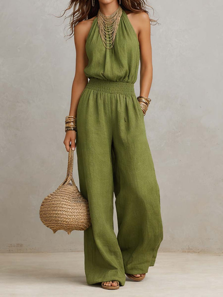Jill - Elegant Halter Jumpsuit