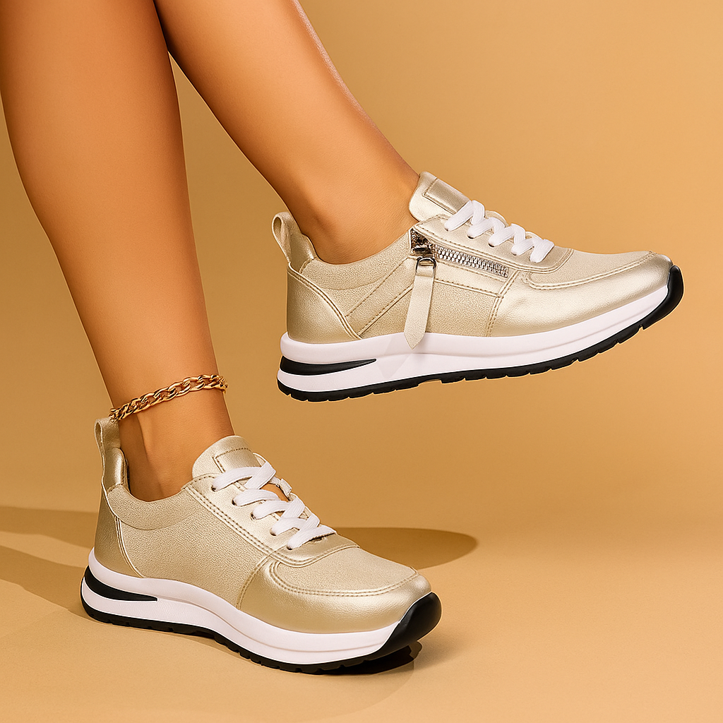 Adele - Zip-Up Orthopedic Sneakers