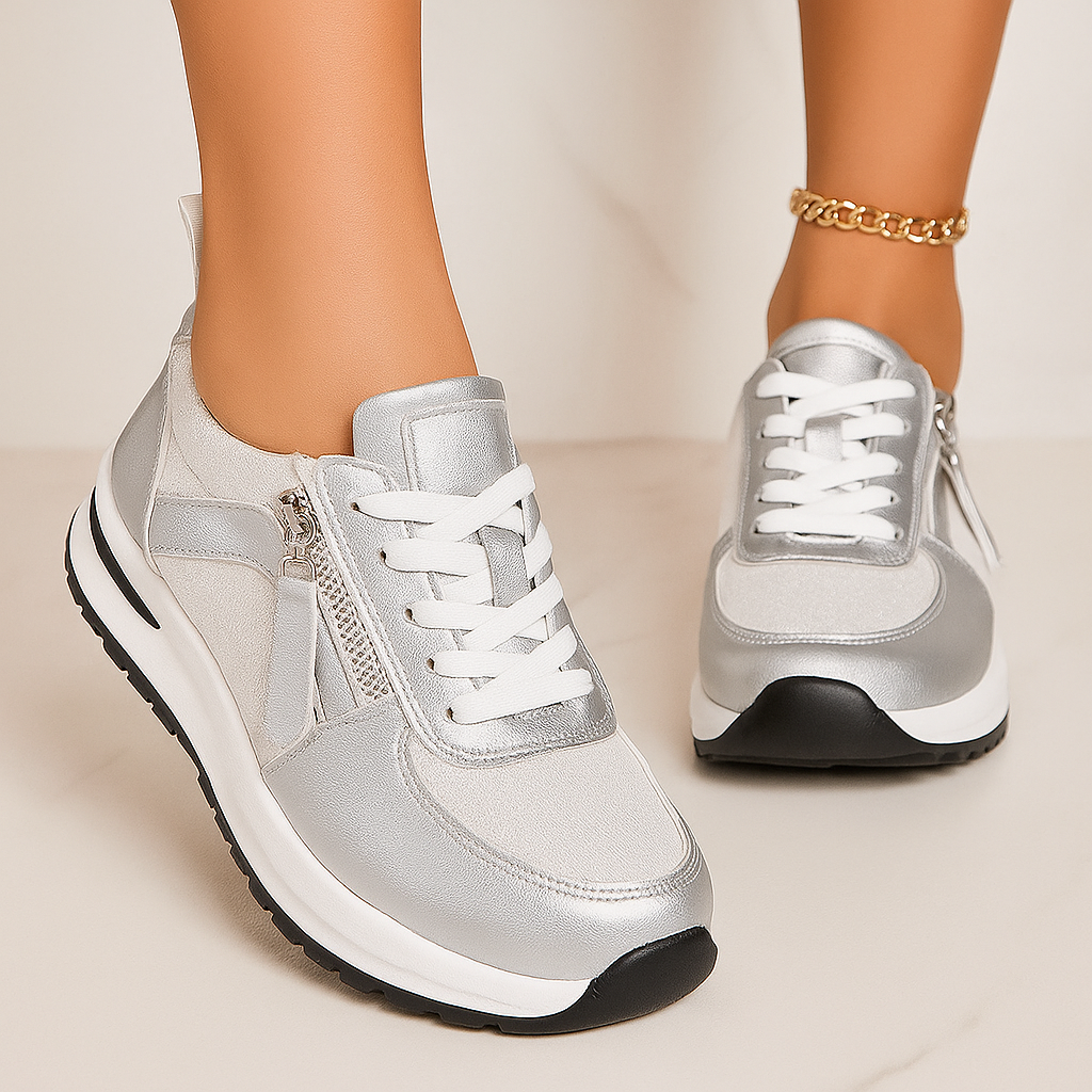 Adele - Zip-Up Orthopedic Sneakers