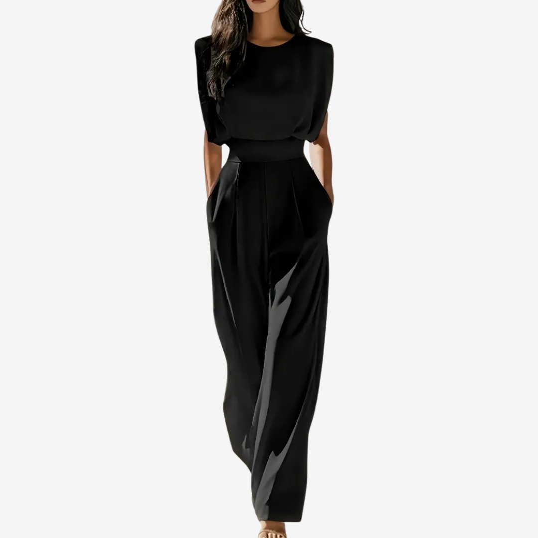 Sara - Effortless Elegance Belted Jumpsuit