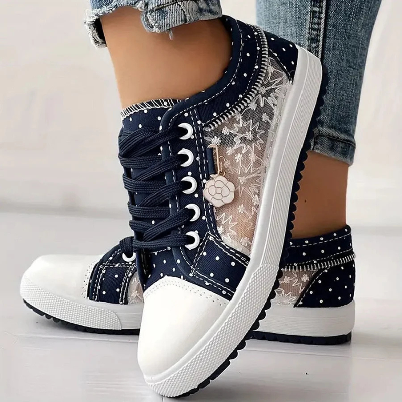Yvonne - Elegant Floral Sneakers