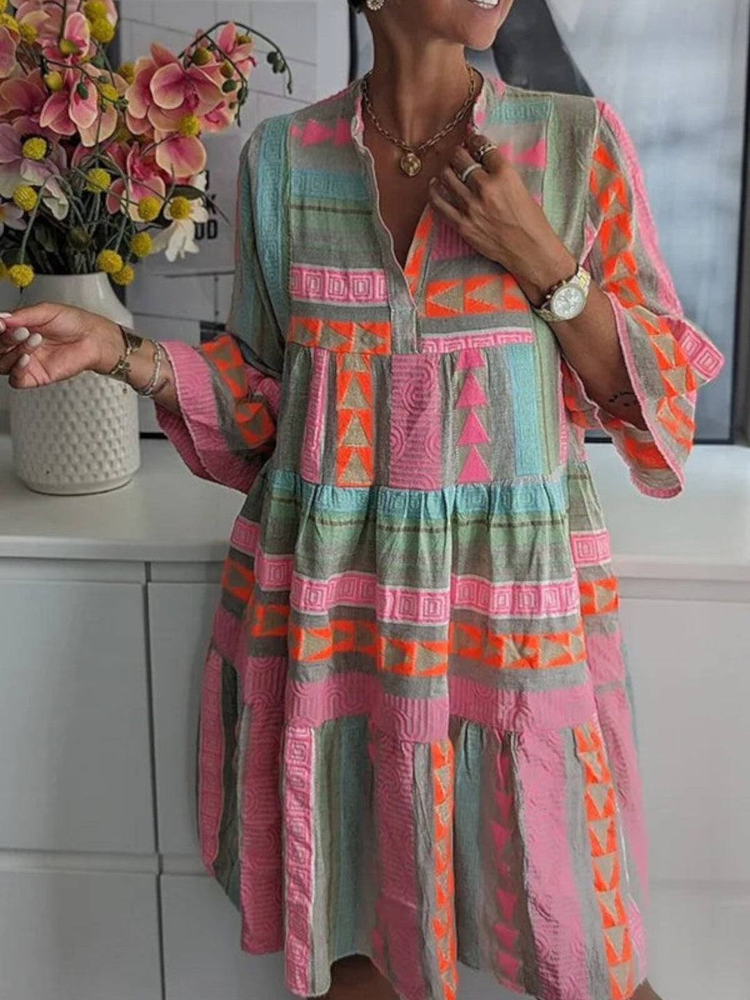 Brandy – Attention-Grabbing Flowy Dress