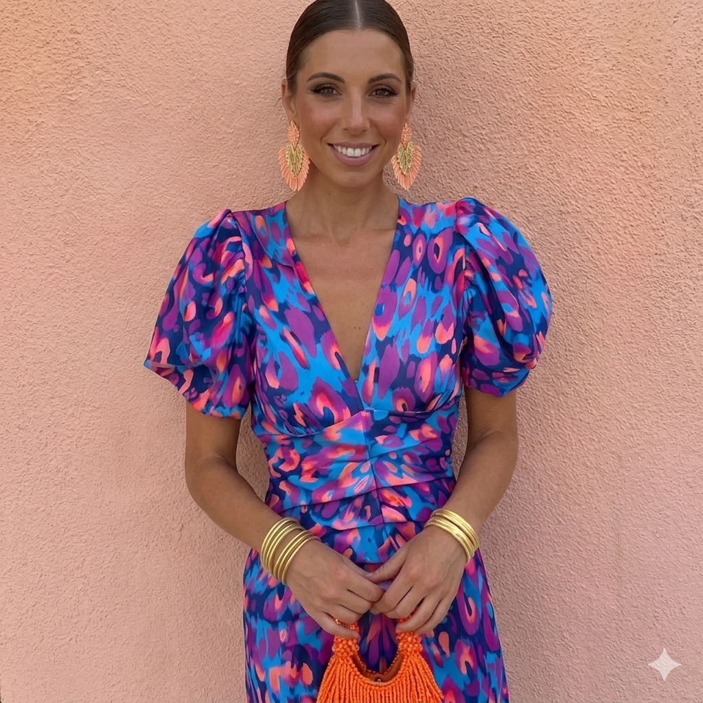 Lana - Pleated Sleeve Dress