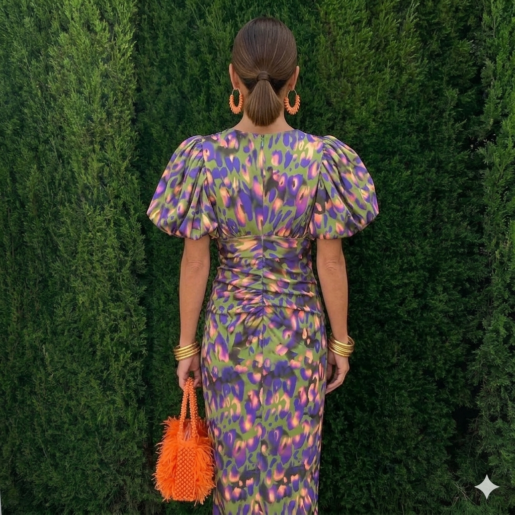 Lana - Pleated Sleeve Dress