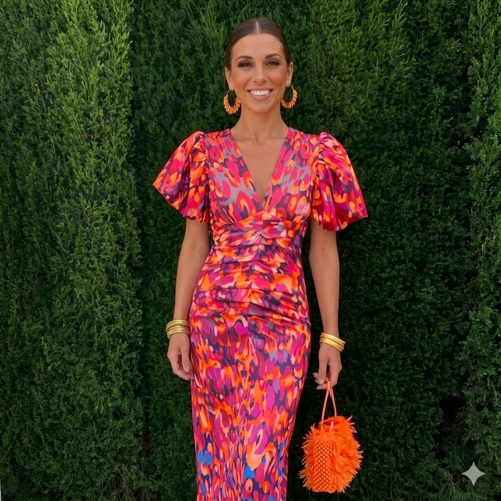 Lana - Pleated Sleeve Dress