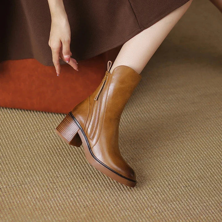 Gloria Leather Ankle Boots