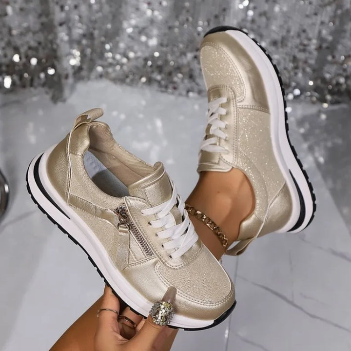 Adele - Zip-Up Orthopedic Sneakers
