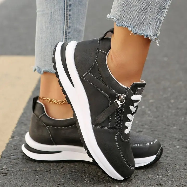 Adele - Zip-Up Orthopedic Sneakers