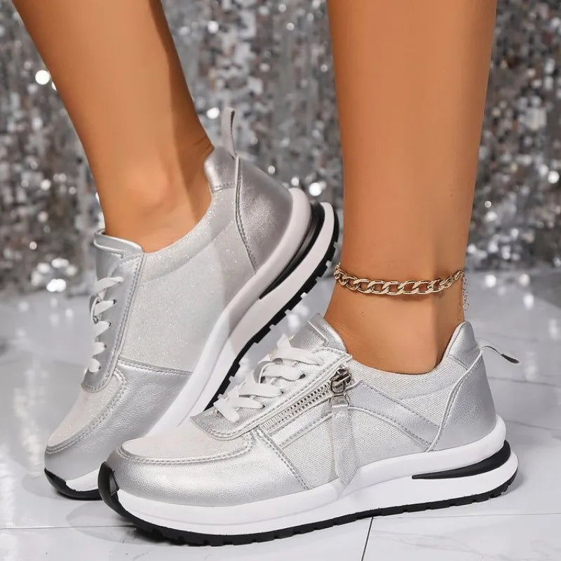 Adele - Zip-Up Orthopedic Sneakers