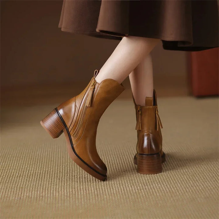 Gloria Leather Ankle Boots