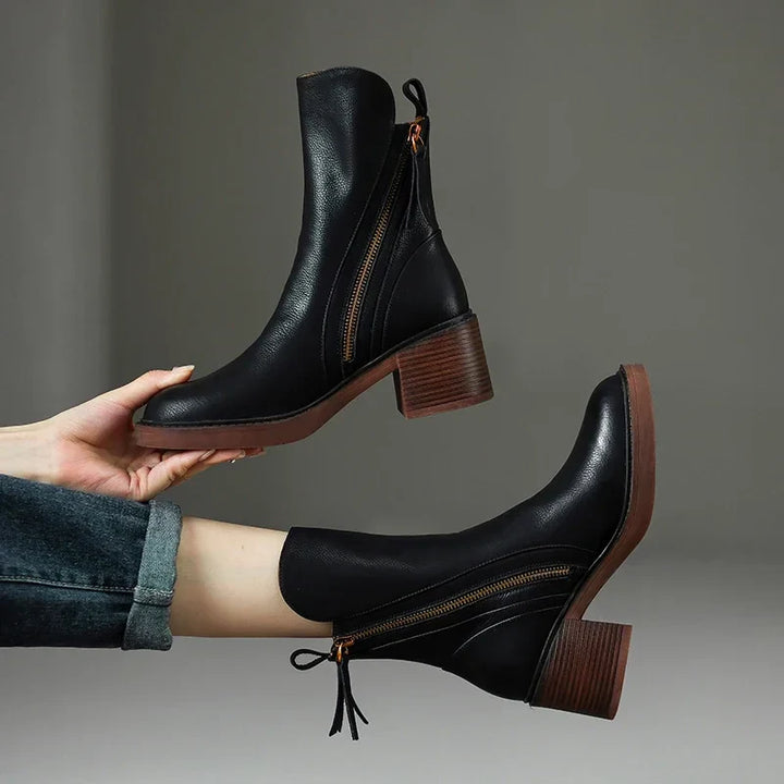 Gloria Leather Ankle Boots