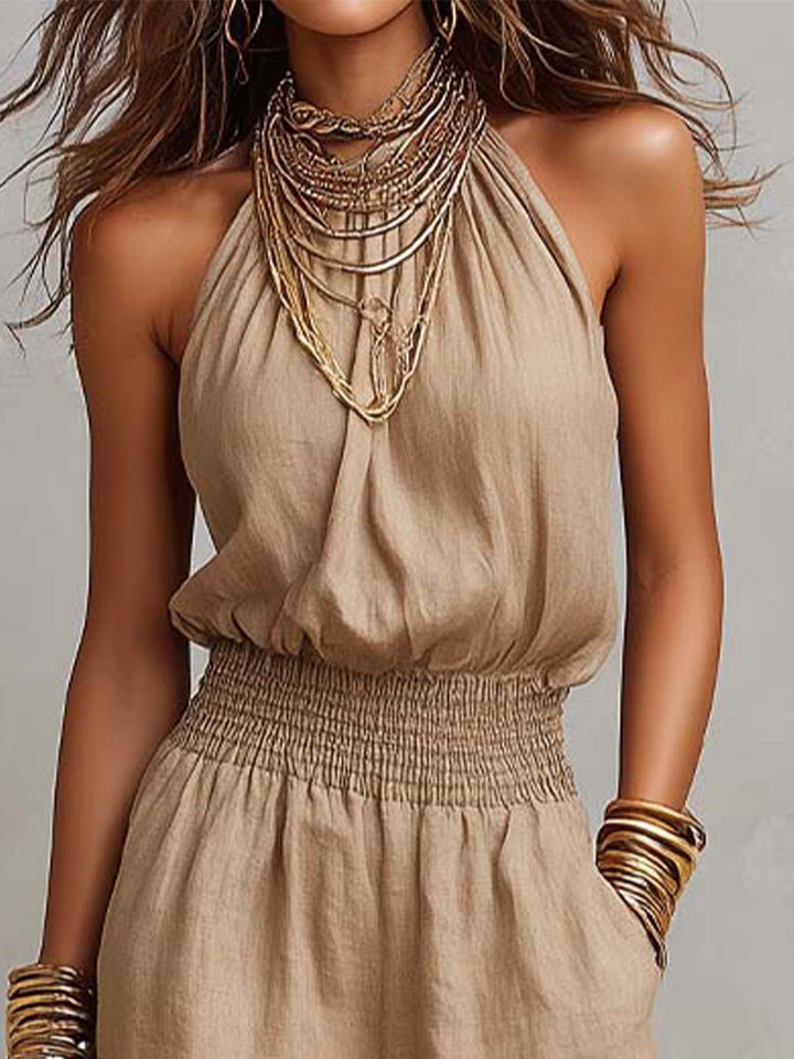 Jill - Elegant Halter Jumpsuit