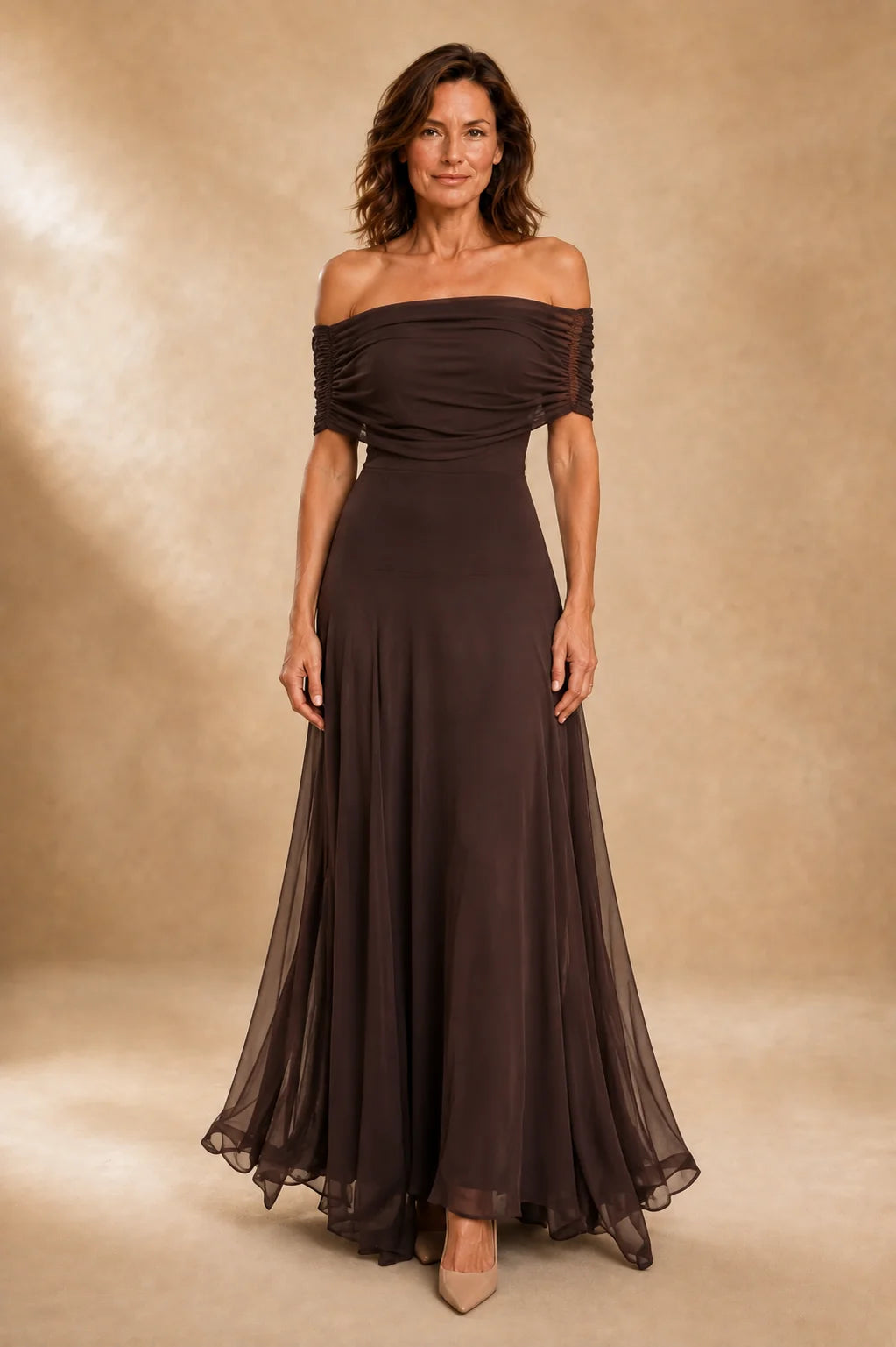 Abigail | Women's Draped Maxi One Shoulder Dress