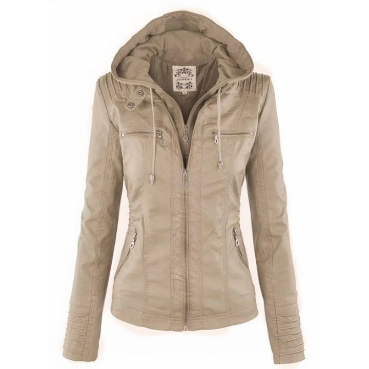 Adrienne | Women's Hooded Moto Jacket