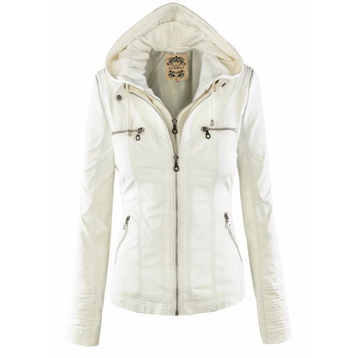 Adrienne | Women's Hooded Moto Jacket