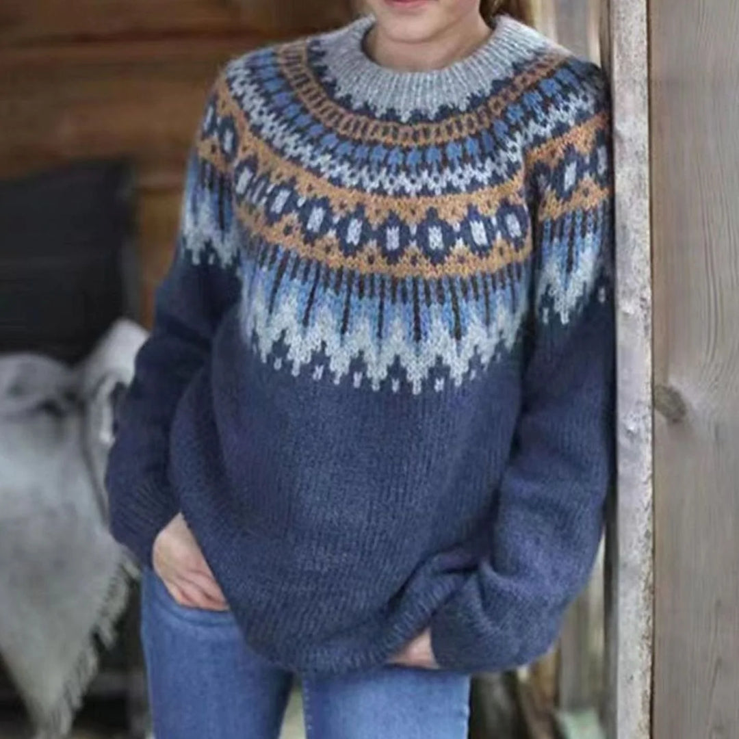 Alana | Women's Relaxed-Fit Fair Isle Jumper