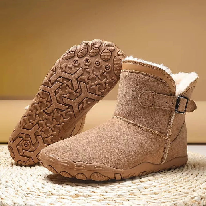 Alice | Women's Lined Wide Toe Buckle Strap Winter Boots