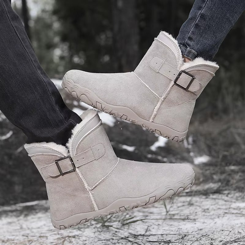 Alice | Women's Lined Wide Toe Buckle Strap Winter Boots