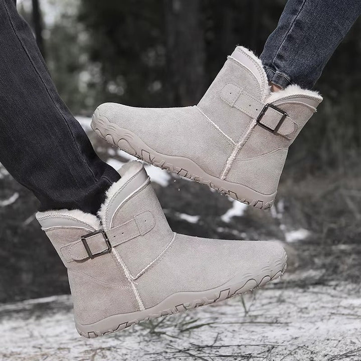 Alice | Women's Lined Wide Toe Buckle Strap Winter Boots