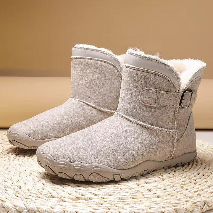 Alice | Women's Lined Wide Toe Buckle Strap Winter Boots