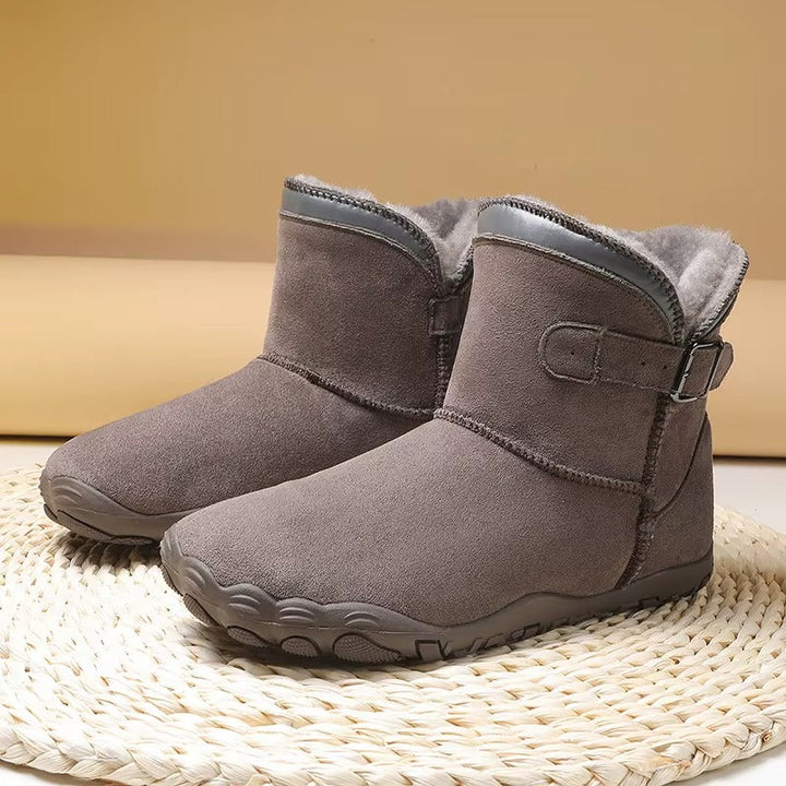 Alice | Women's Lined Wide Toe Buckle Strap Winter Boots
