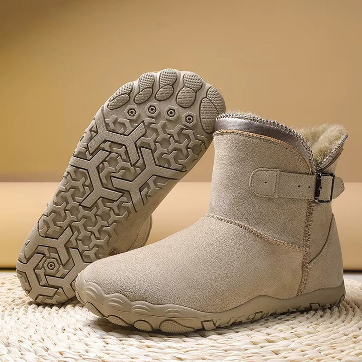 Alice | Women's Lined Wide Toe Buckle Strap Winter Boots