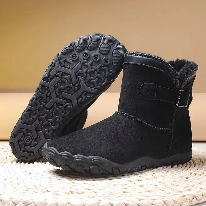 Alice | Women's Lined Wide Toe Buckle Strap Winter Boots