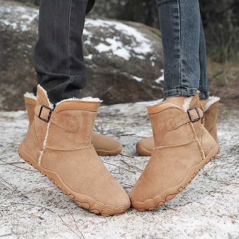 Alice | Women's Lined Wide Toe Buckle Strap Winter Boots