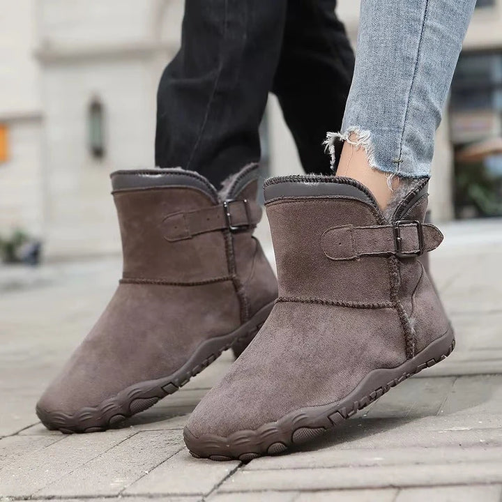 Alice | Women's Lined Wide Toe Buckle Strap Winter Boots