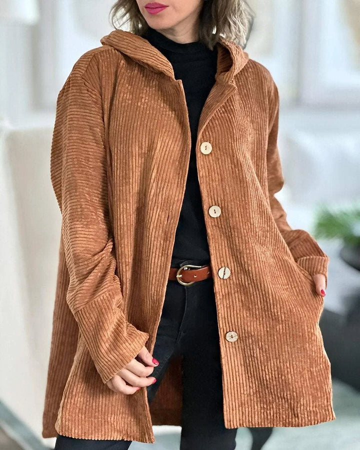 Allison | Women's Hooded Button-Up Jacket