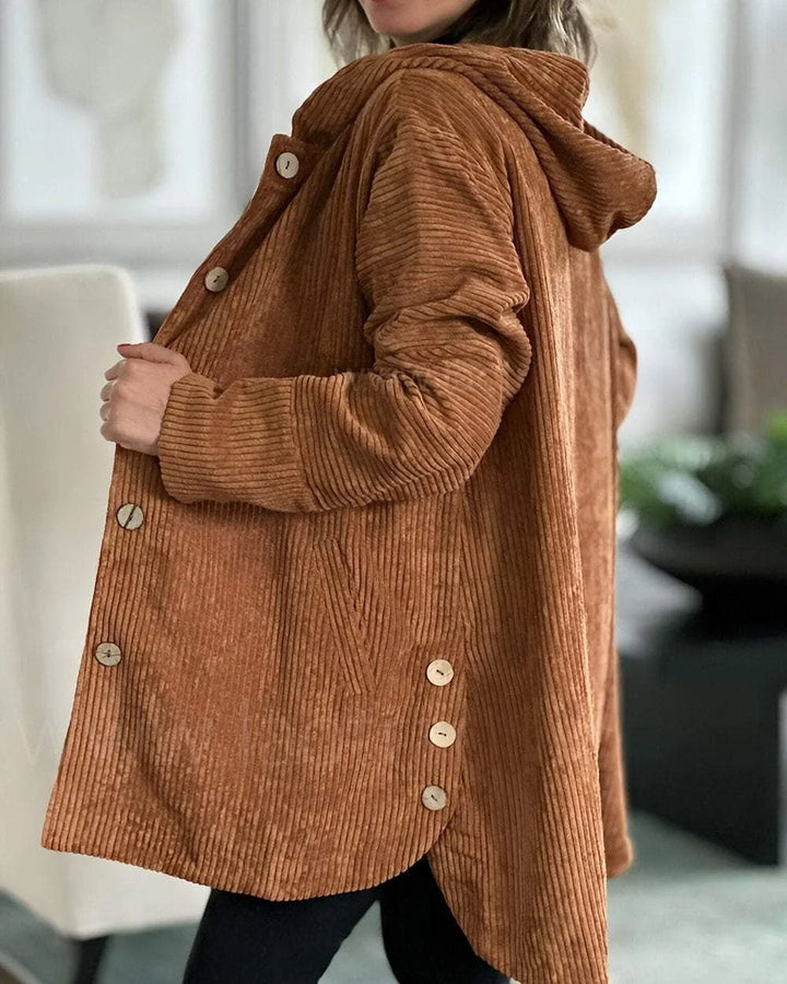Allison | Women's Hooded Button-Up Jacket