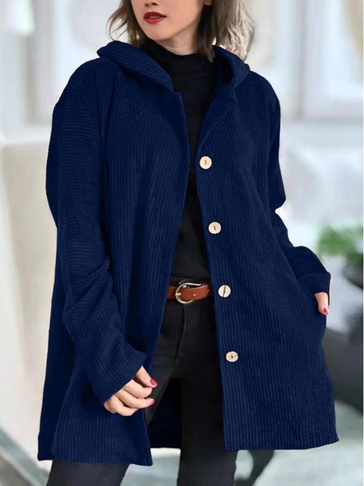 Allison | Women's Hooded Button-Up Jacket