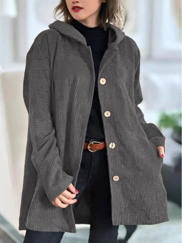 Allison | Women's Hooded Button-Up Jacket