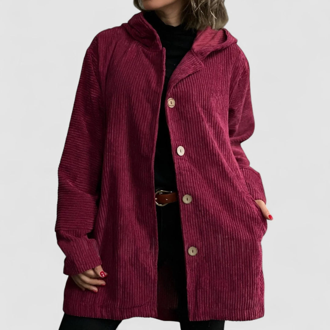 Allison | Women's Hooded Button-Up Jacket