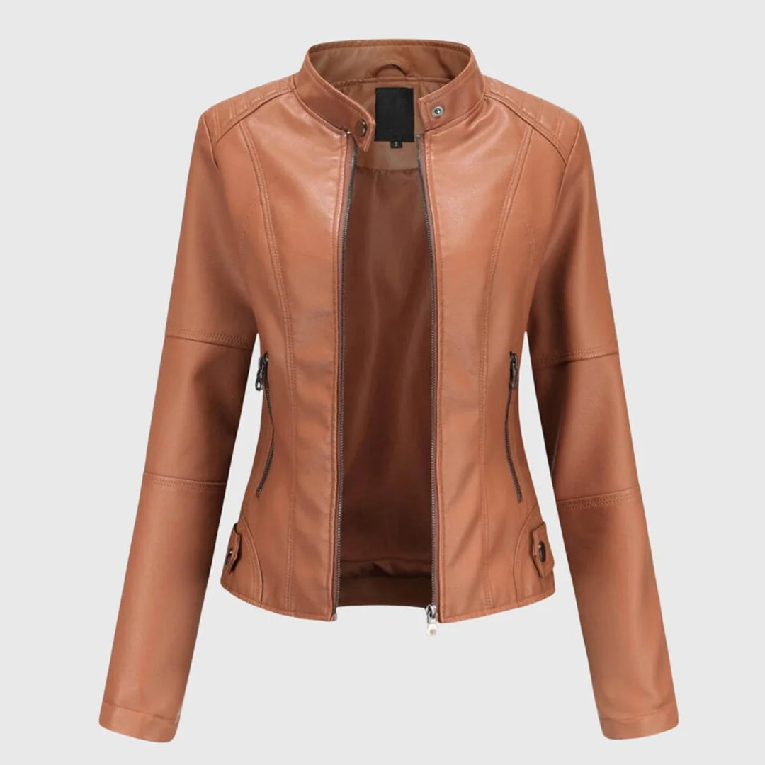 Amber | Women's Slim-Fit Moto Jacket