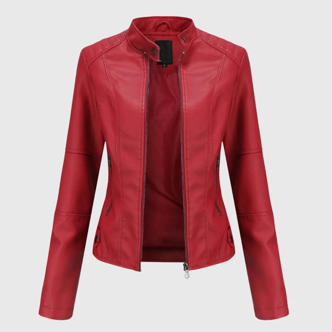 Amber | Women's Slim-Fit Moto Jacket