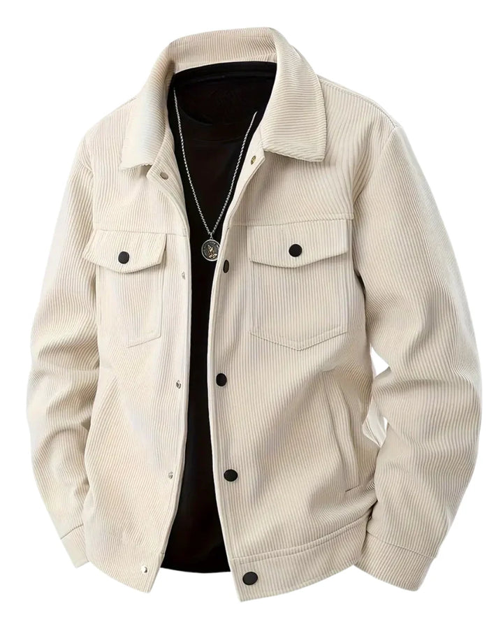 Andy | Men's Button Front Chest Pocket Shirt Style Jacket