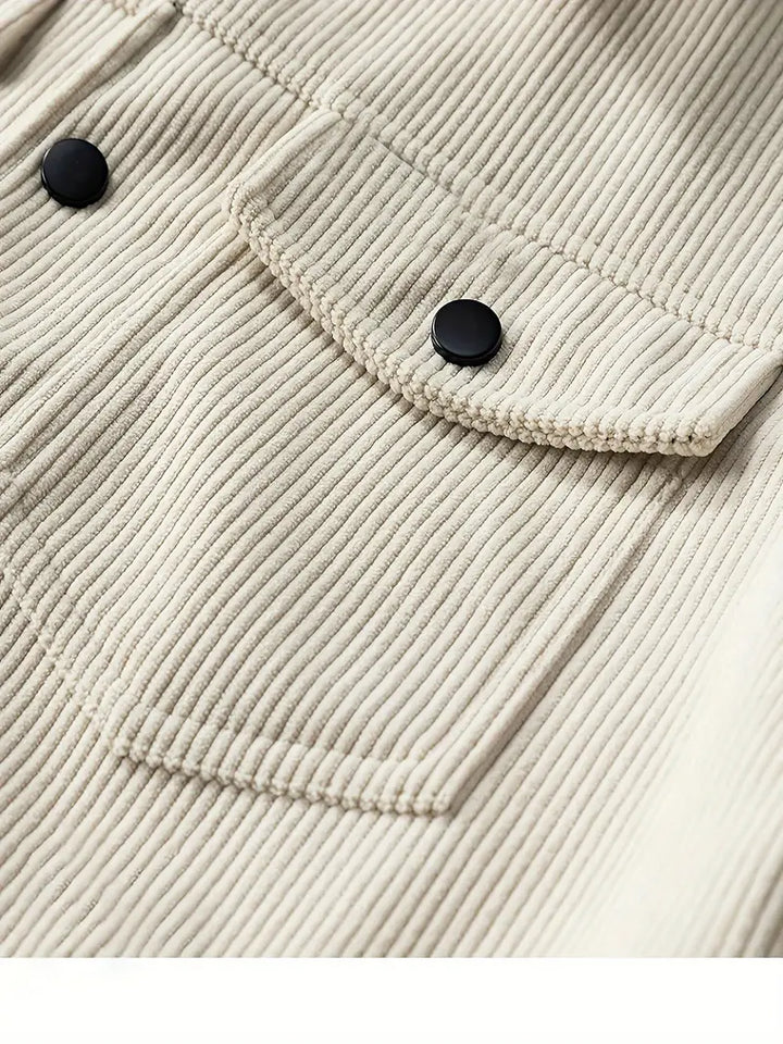 Andy | Men's Button Front Chest Pocket Shirt Style Jacket