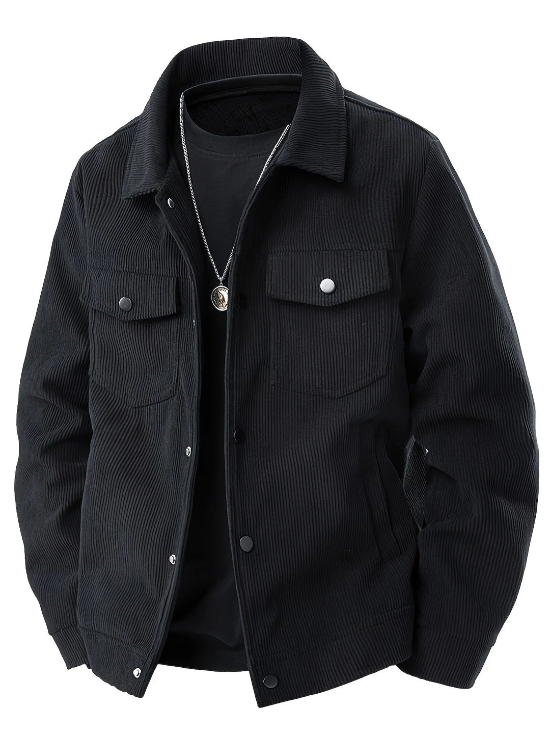 Andy | Men's Button Front Chest Pocket Shirt Style Jacket