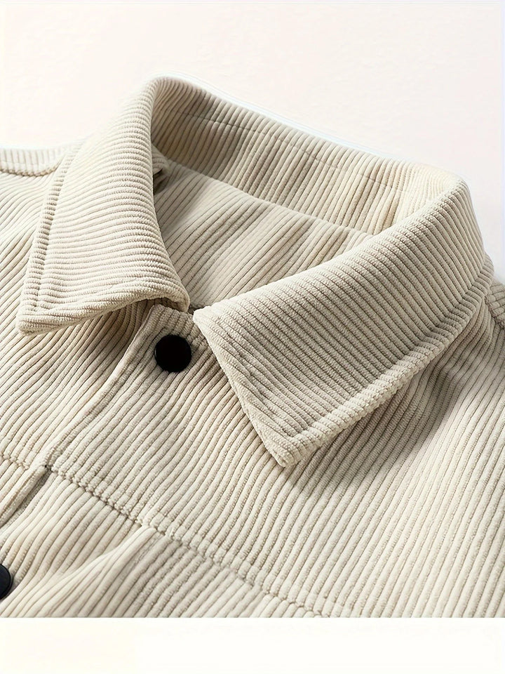 Andy | Men's Button Front Chest Pocket Shirt Style Jacket