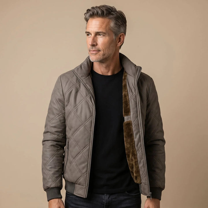 Angus | Men's Fleece Lined Quilted Puffer Jacket