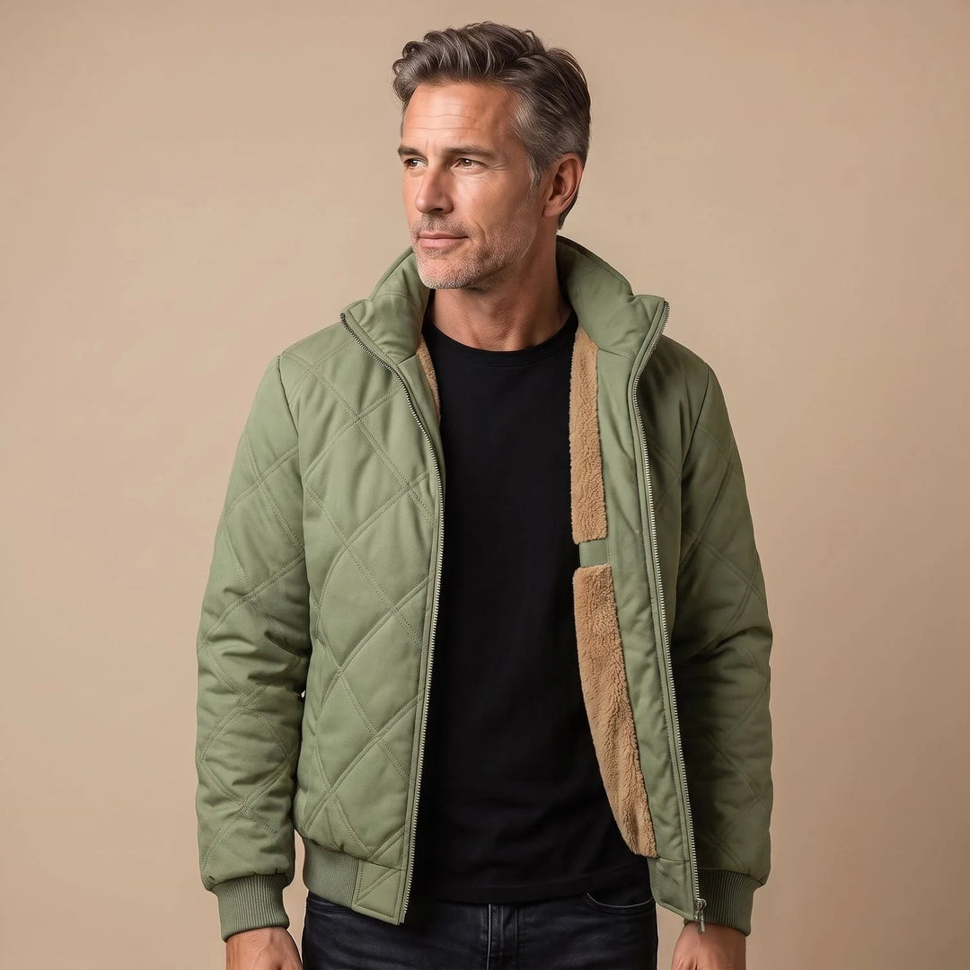 Angus | Men's Fleece Lined Quilted Puffer Jacket