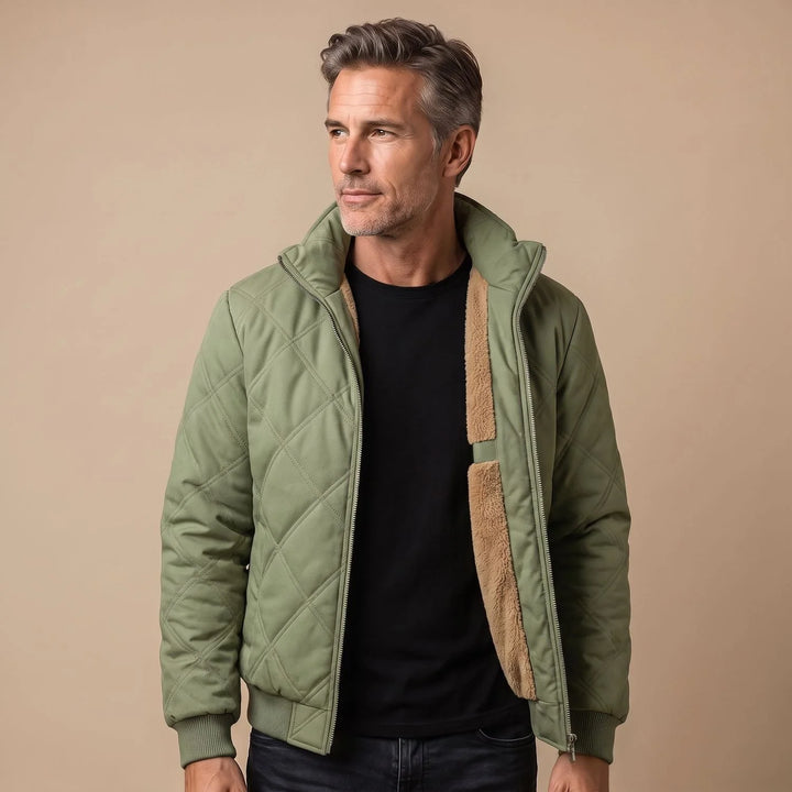 Angus | Men's Fleece Lined Quilted Puffer Jacket