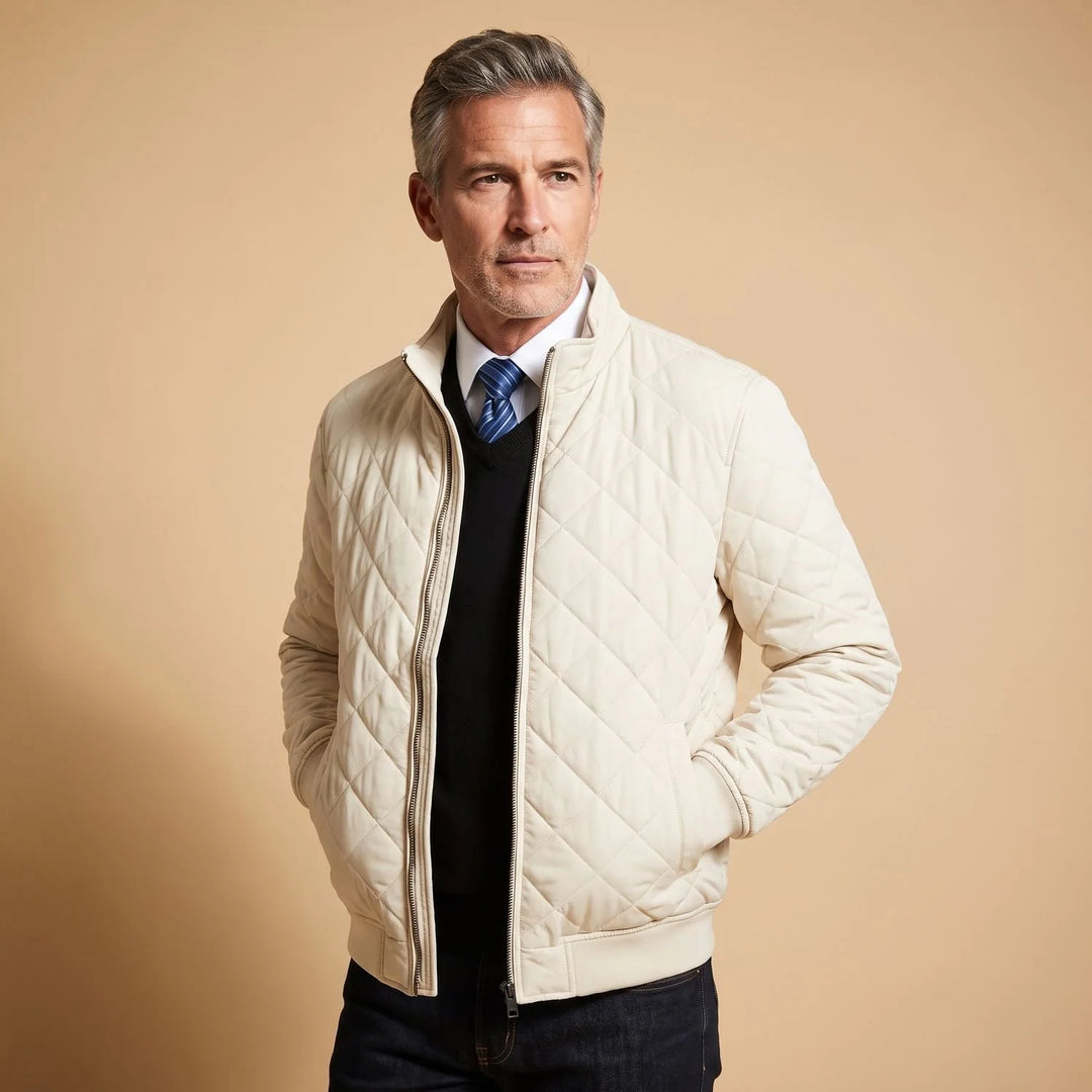 Angus | Men's Fleece Lined Quilted Puffer Jacket