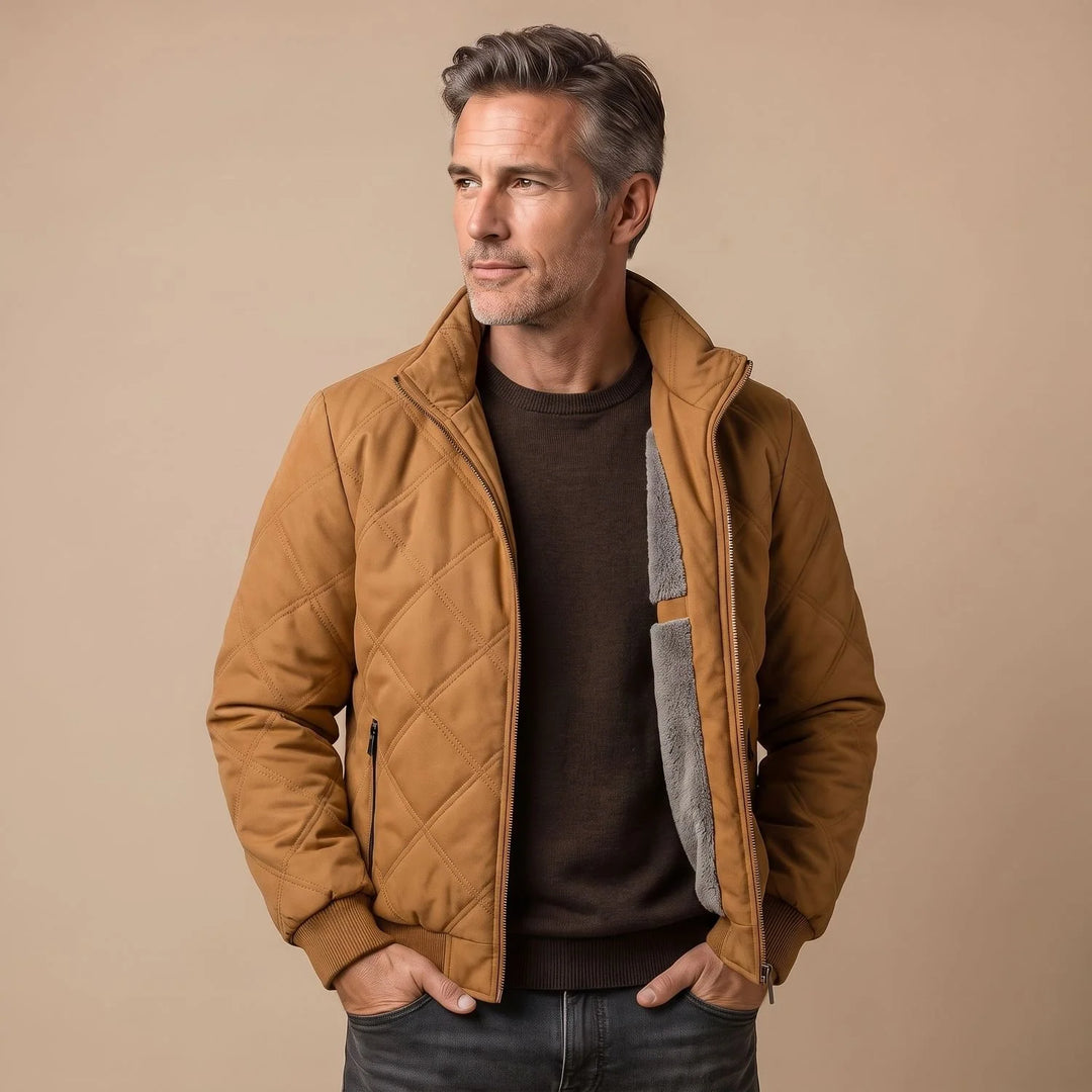 Angus | Men's Fleece Lined Quilted Puffer Jacket