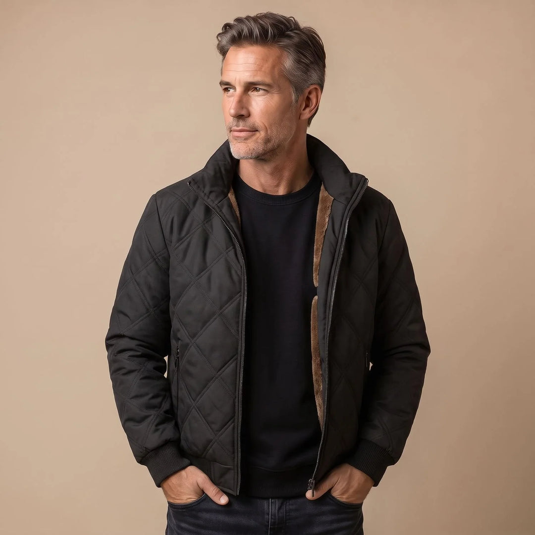 Angus | Men's Fleece Lined Quilted Puffer Jacket
