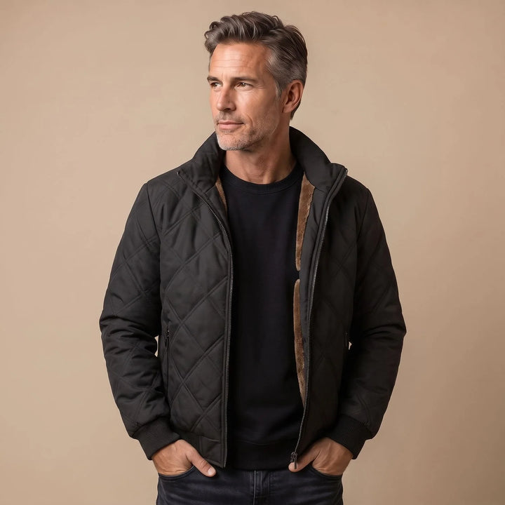 Angus | Men's Fleece Lined Quilted Puffer Jacket