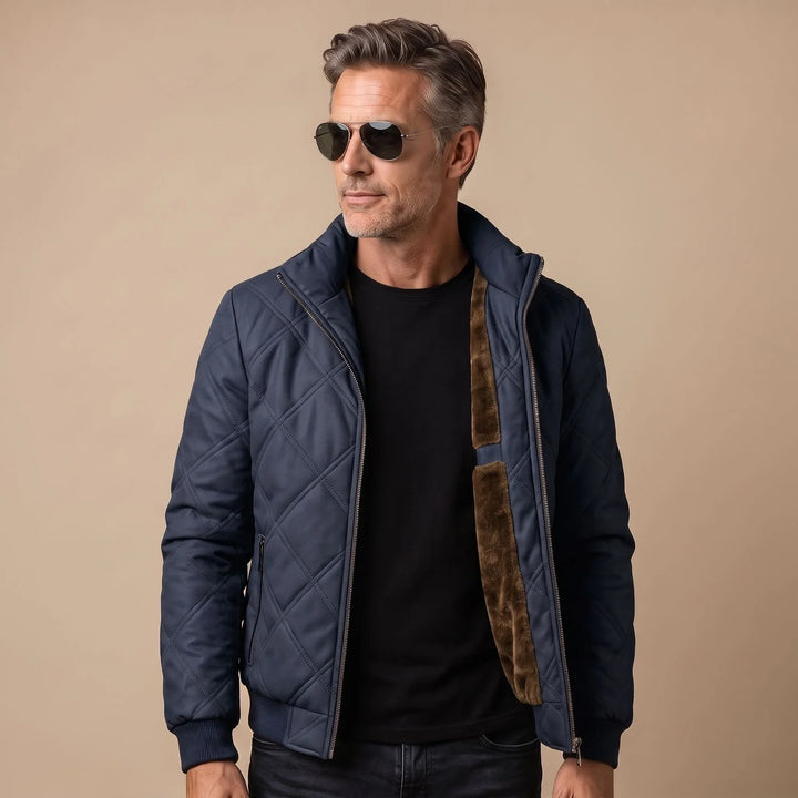 Angus | Men's Fleece Lined Quilted Puffer Jacket