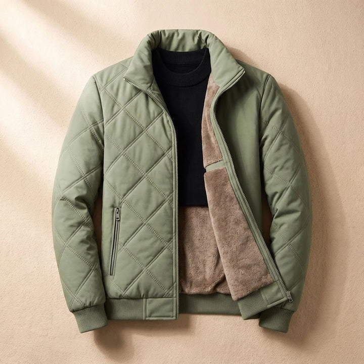 Angus | Men's Fleece Lined Quilted Puffer Jacket